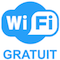 logo de wifi gratuit à l'hôtel César à Bonnieux dans le Luberon